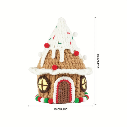 Christmas House Crochet Kit for Beginners and Experienced, DIY Decoration