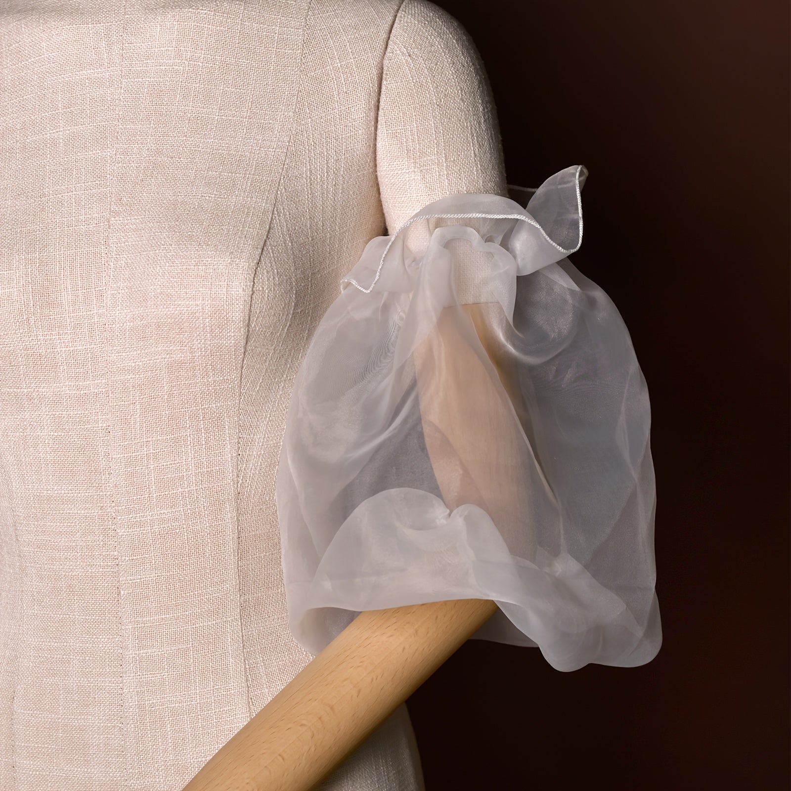 Organza Bridal Sleeves Detachable Puff Tulle Wedding Accessories