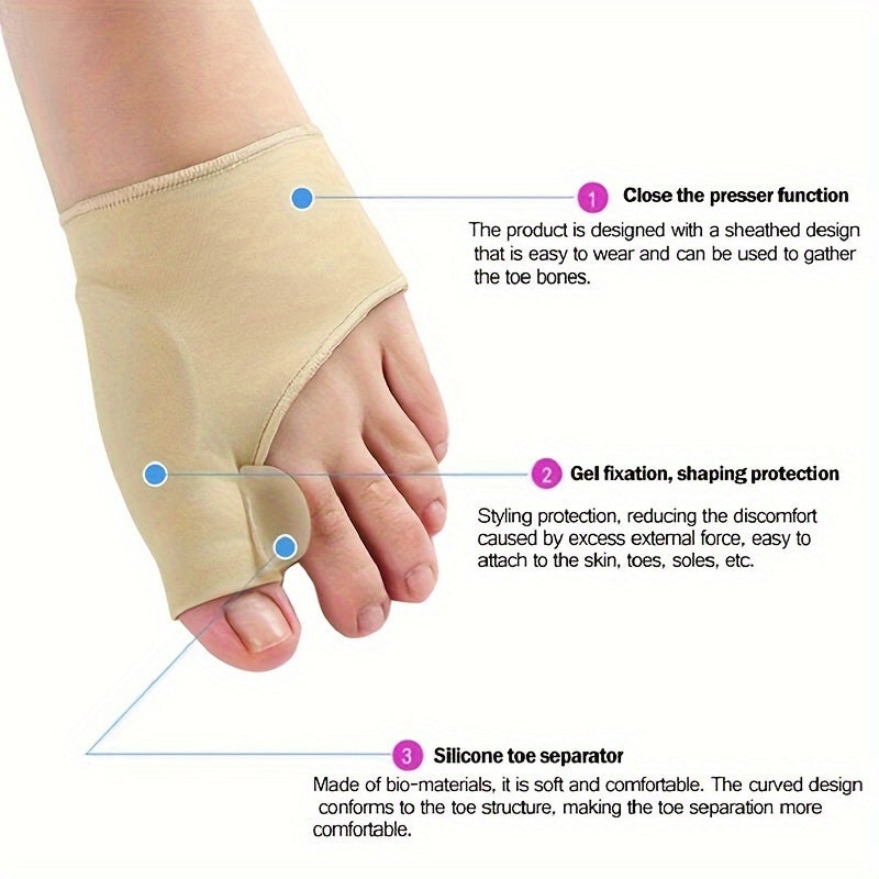 Skin Tone Silicone Split Toe Skin-friendly Foot Cover