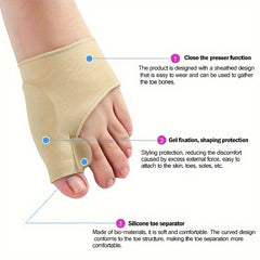 Skin Tone Silicone Split Toe Skin-friendly Foot Cover