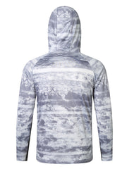 Men's Sun Protection Hooded Shirt With Mask Active Camouflage