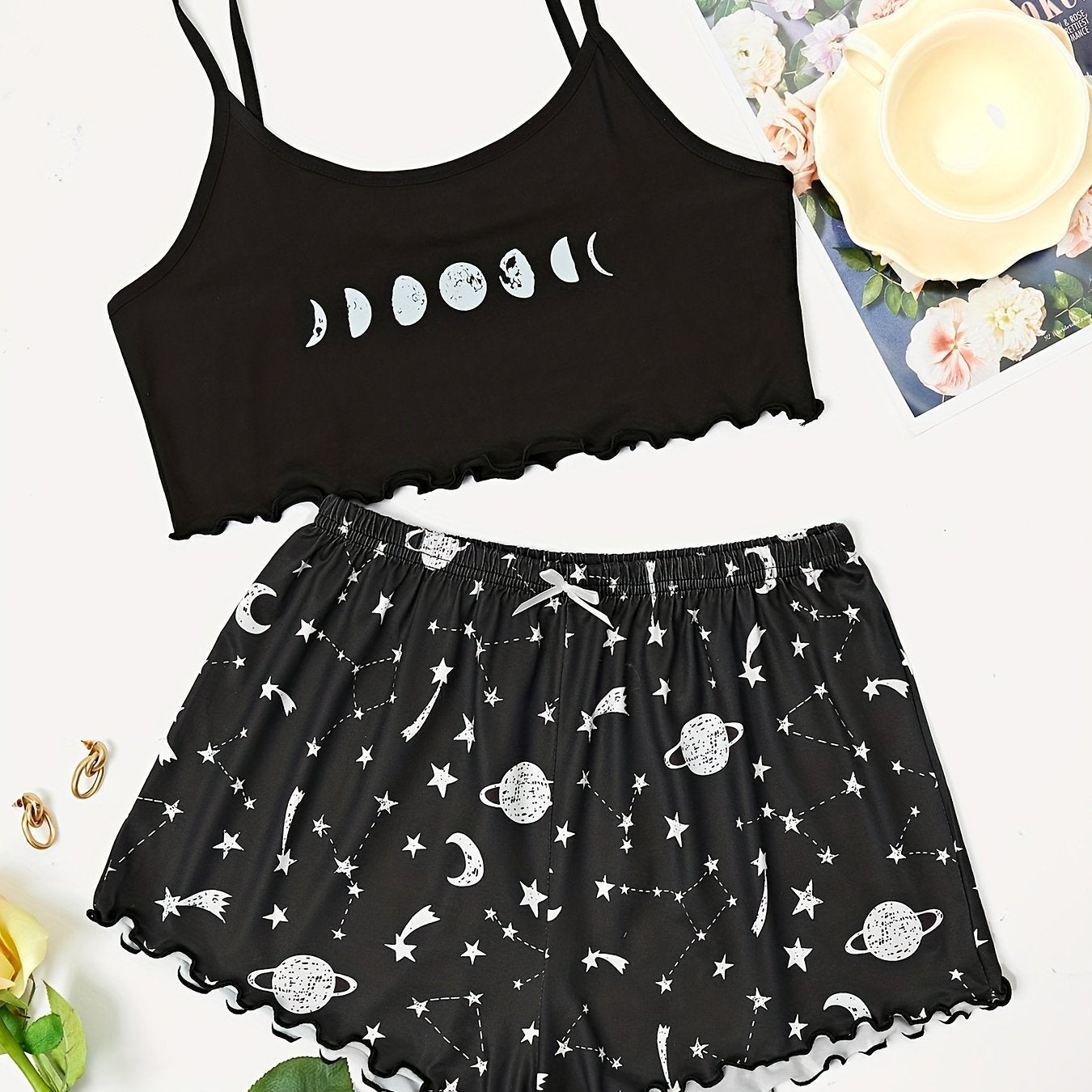 Women's Sleepwear Pajama Set with Cute Designs