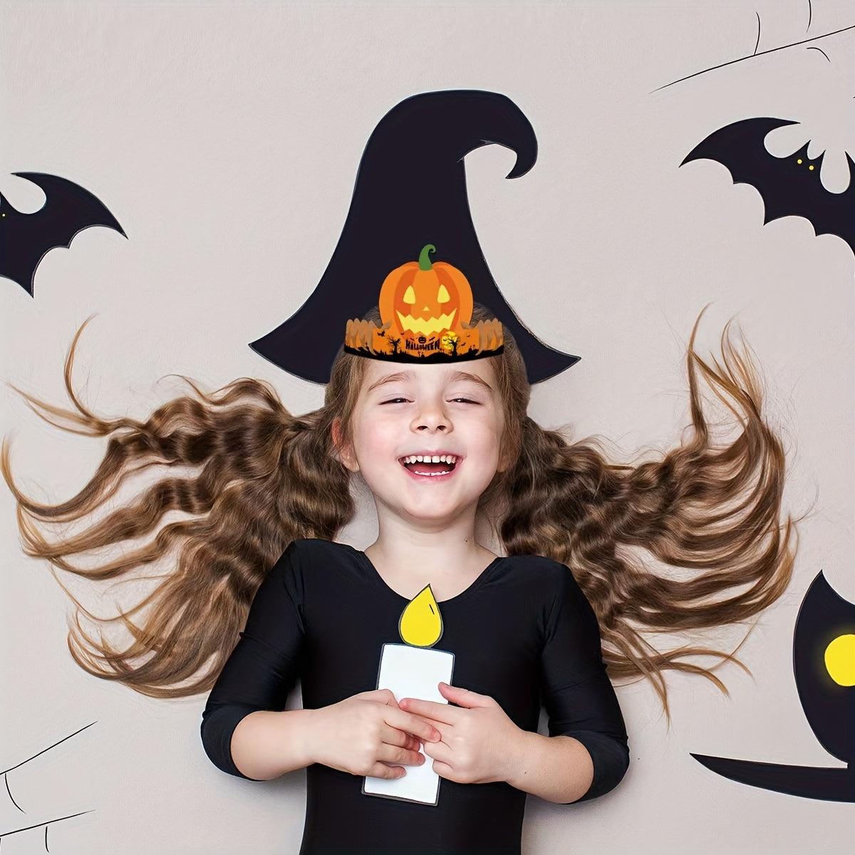 6pcs Monster Paper Hats for Boys Girls Party Supplies