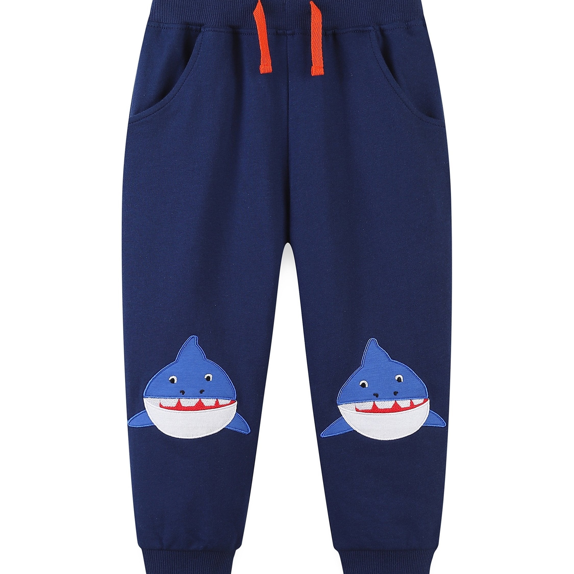 Boys Shark Embroidered Long Pants Spring/Autumn Kids Clothing