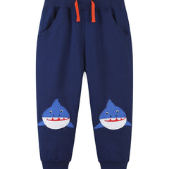 Boys Shark Embroidered Long Pants Spring/Autumn Kids Clothing