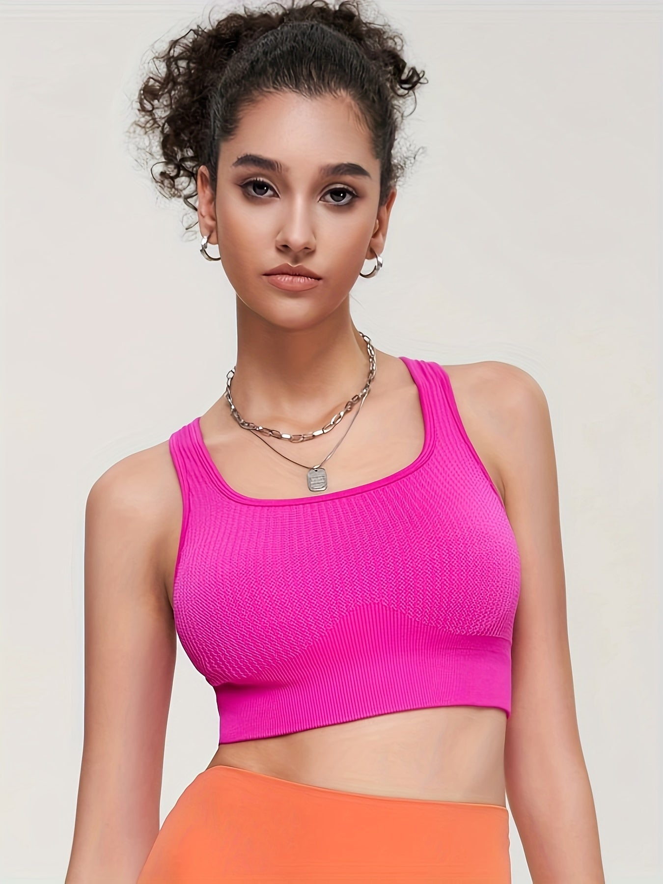 Quick Dry Shockproof Sports Bra Yoga Crop Top
