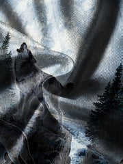 Boy's Wolf & Moon Graphic T-shirt Casual 3D Print Tee Kid's Clothing