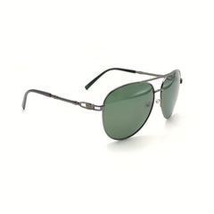 Men's Casual Toad Mirror Metal Frame Polarized Lenses UV400 Glasses
