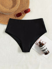 High Waist High Cut Bikini Bottom Beachwear