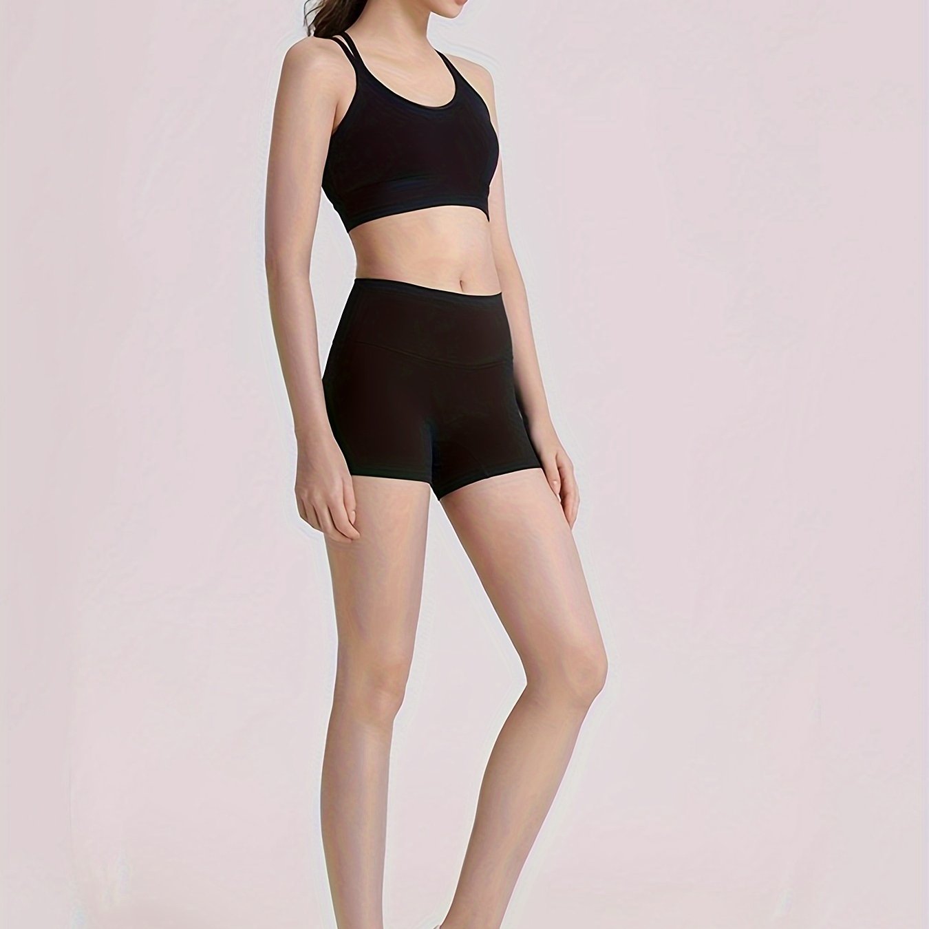 High Waisted Yoga Shorts Quick Dry Biker Shorts