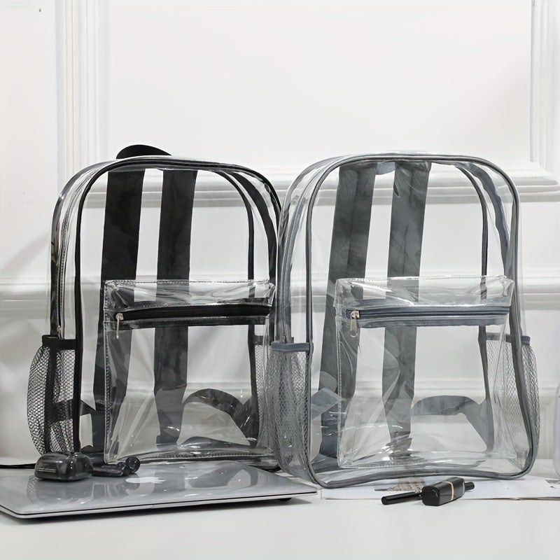 Clear PVC Backpack for Outdoor Sports & Fitness