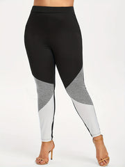 Colorblock High Rise Skinny Leggings