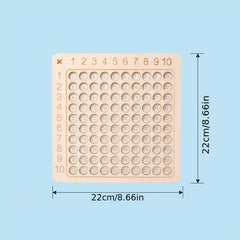 Wooden Learning Board Multiplication Table Addition