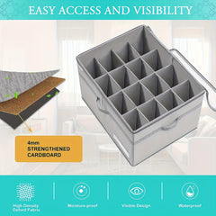 16 Grids Shoe Storage Bag Under Bed Dustproof Shoes Organizer