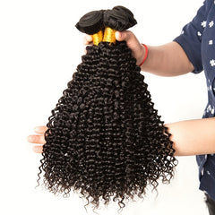 Brazilian 10A Small Spirals Curly Bundles Kinky Curly Human Hair