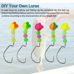 20 50pcs Bright Fishing Floats Durable Lightweight Rigs Bobbers Indicators