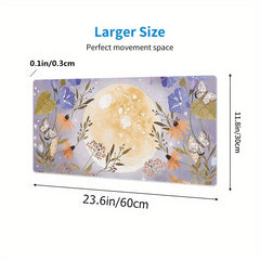 Flower Pattern Extended Mouse Pad for Enhanced Gaming Experience