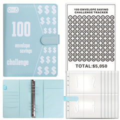 Savings Challenge Binder A5 Planner - Replaceable Core, Inner Lining, Cardboard