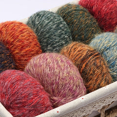 Alpaca Wool Thread for Crocheting & Knitting DIY - Medium Thick Yarn
