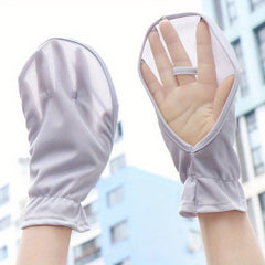Bamboo Fiber Sunscreen Gloves Women's Summer UV Protection