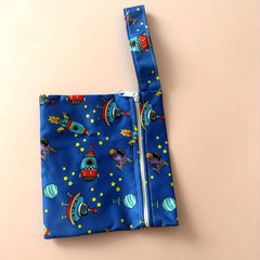 Patterned Mini Wet Bag for Wipes & Snacks Mommy & Baby Bag