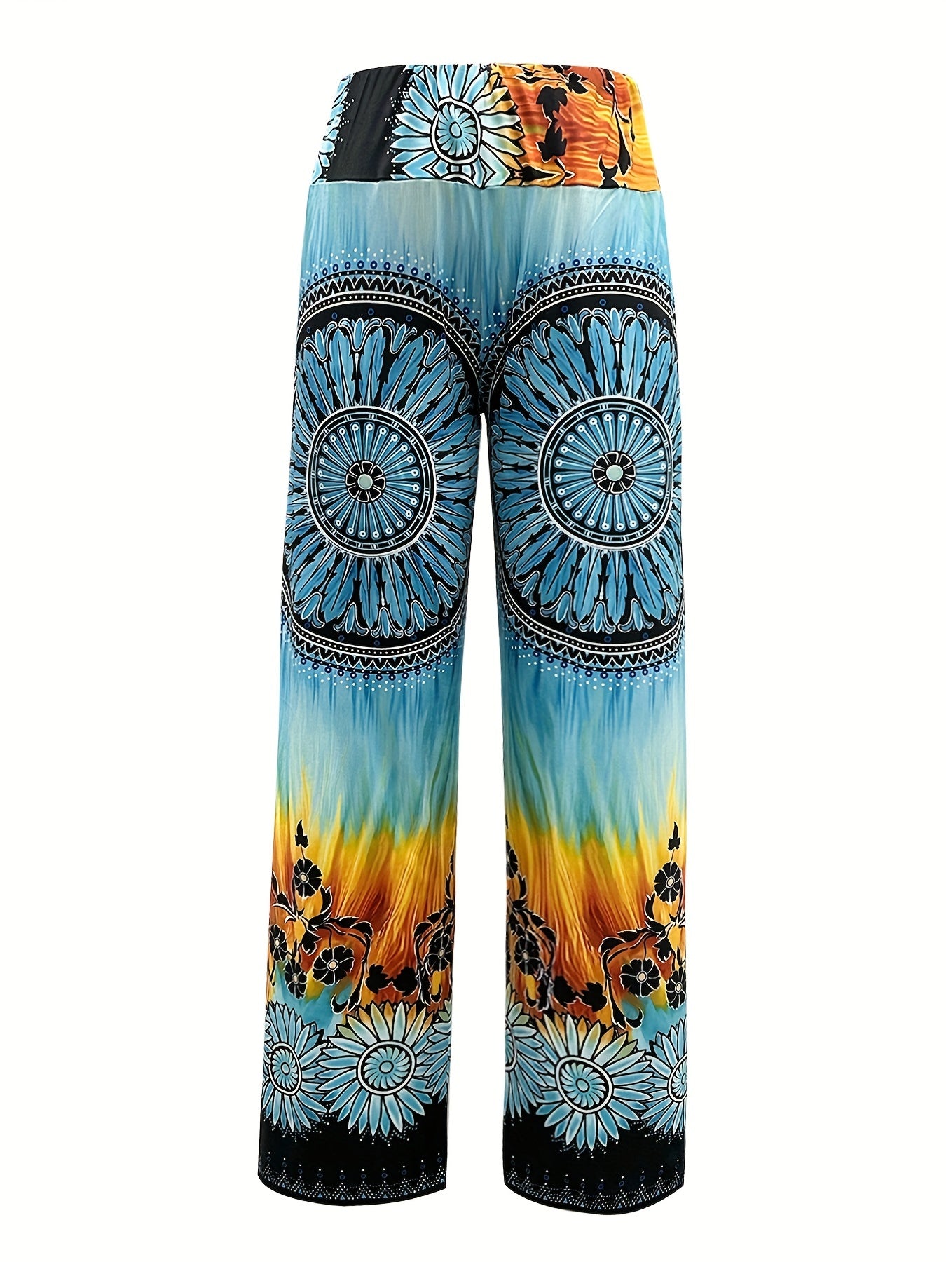 Graphic Print Straight Leg Pants for Spring & Summer