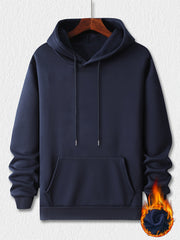 Men's Casual 2Pcs Outfits Long Sleeve T Shirt Hooded Sweatshirt & Sweatpants Set