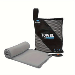 Microfiber Travel Towel with Mesh Bag, Quick Drying for Camping, Beach, Hiking