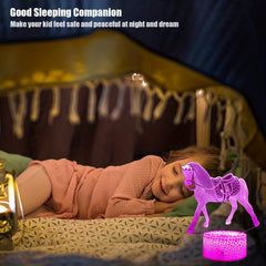 Horse Night Light for Kids with Remote & Smart Touch Lamp