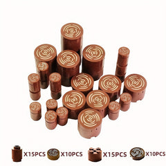 Brown Tree Stump Blocks Set 50pcs for City
