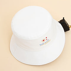 Embroidered Cotton Bucket Hat Fisherman Cap