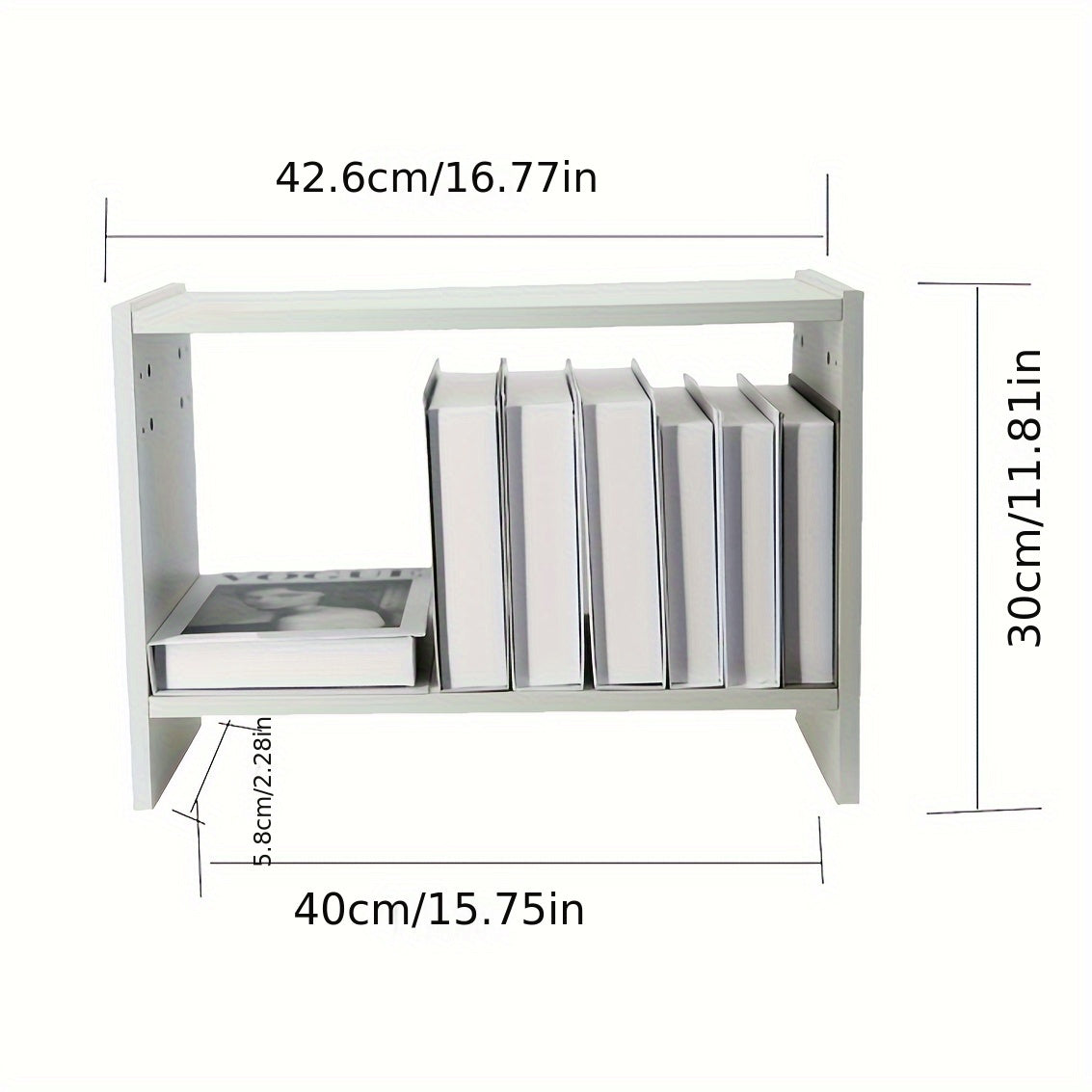 Desk Bookshelf Storage Rack Study Table Cabinet Organizer