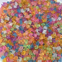 Glow in the Dark Duckling Mini Yellow Duck DIY Jewelry Decoration