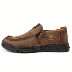 Men's Breathable Hiking Shoes Zipper Closure Non Slip Sole