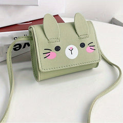 Cartoon Rabbit Flap Crossbody Bag for Teens, Outdoor Activities