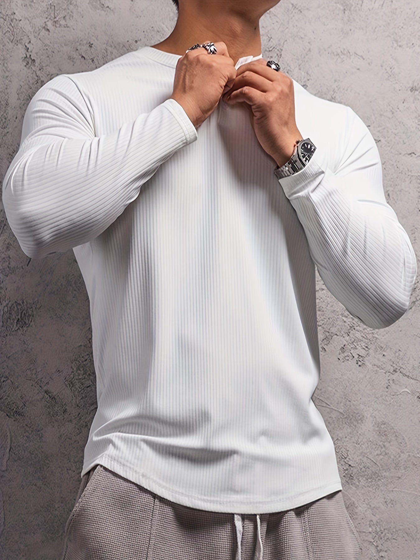 Men's Active Mid Stretch Long Sleeve Shirt
