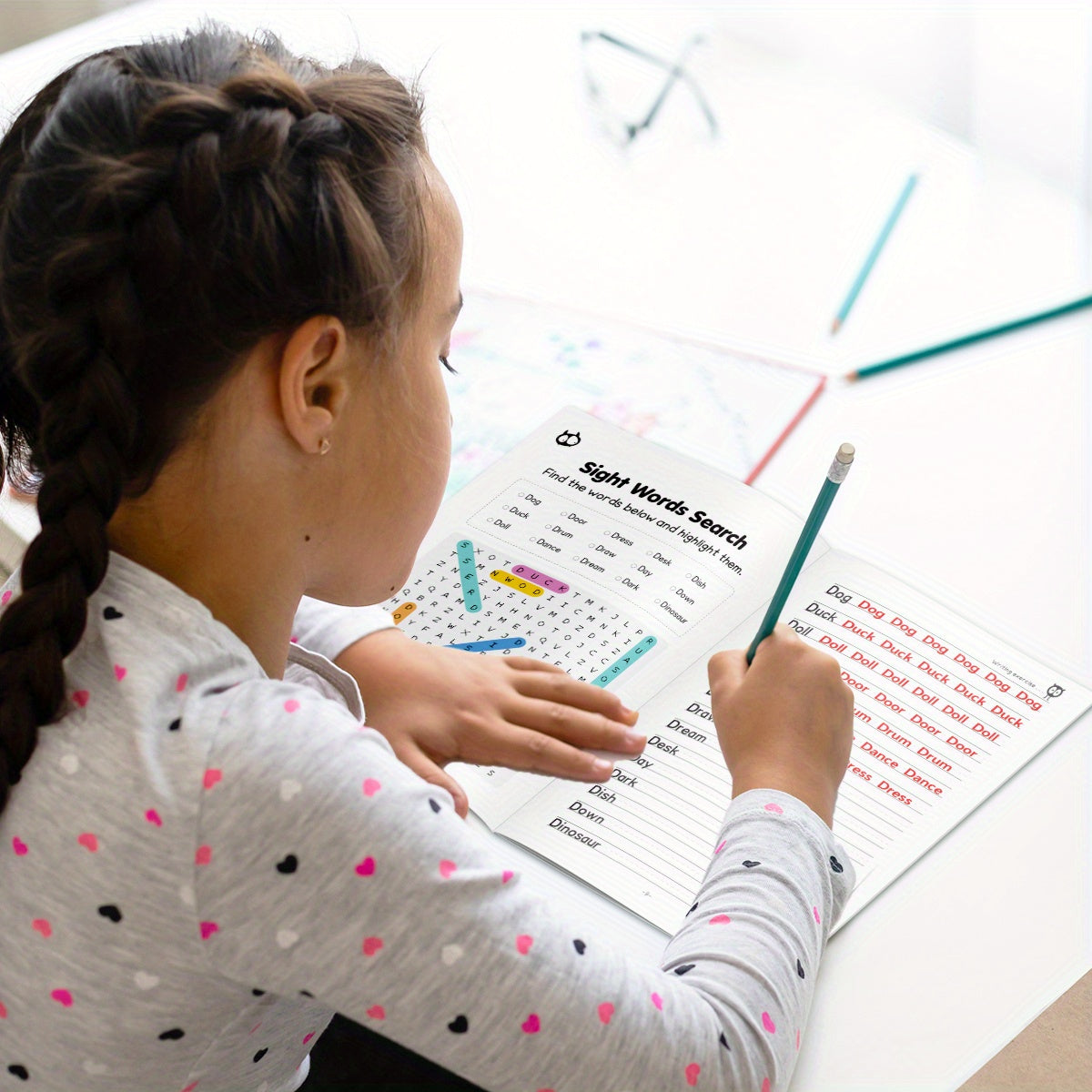 Interactive Word Puzzle Book for Kids Ages 6-12 Boost Vocabulary & Focus Skills