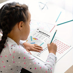 Interactive Word Puzzle Book for Kids Ages 6-12 Boost Vocabulary & Focus Skills
