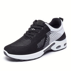 Women's Air Cushion Sports Shoes Casual Knitted Shock Absorption Running Shoes