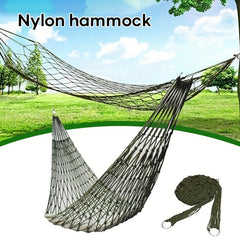 Nylon Rope Braided Hoop Mesh Hammock Indoor Outdoor Swinging Swing Hammoc