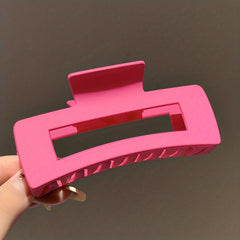 Pink Plastic Hair Clip Claw Clips Decorative Hair Accessories For Girls