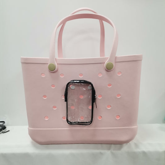 Transparent Square Hanging Bag Waterproof Organizer For Beach Bag