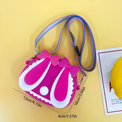 Rabbit Shape Silicone Crossbody Bag for Girls