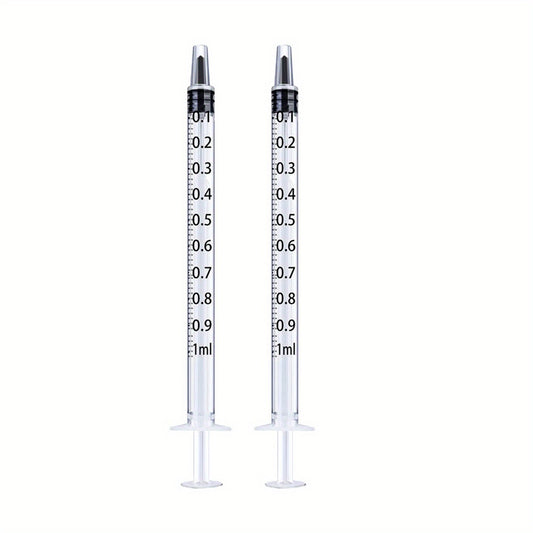 2pcs 60ML Sterile Liquid Syringe Easy to Use Plastic Garden Syringe
