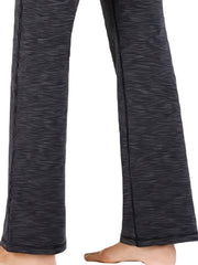 High Waist Bootcut Yoga Leggings with Pocket