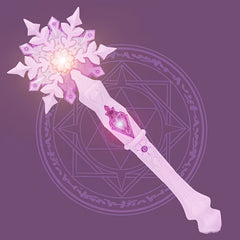 Magical Princess Wand, Snowflake Glitter, Sound & Lights, Sky Purple
