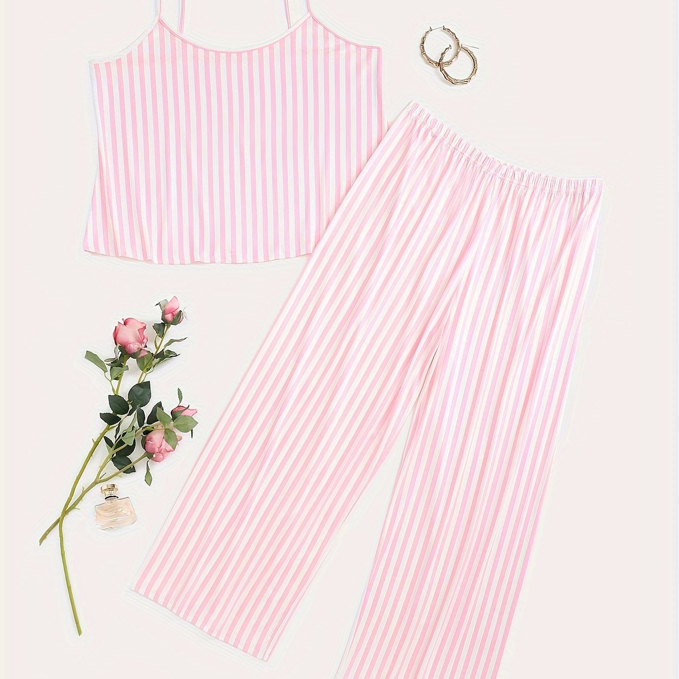 Striped Cami Top & Pants Pajamas Set