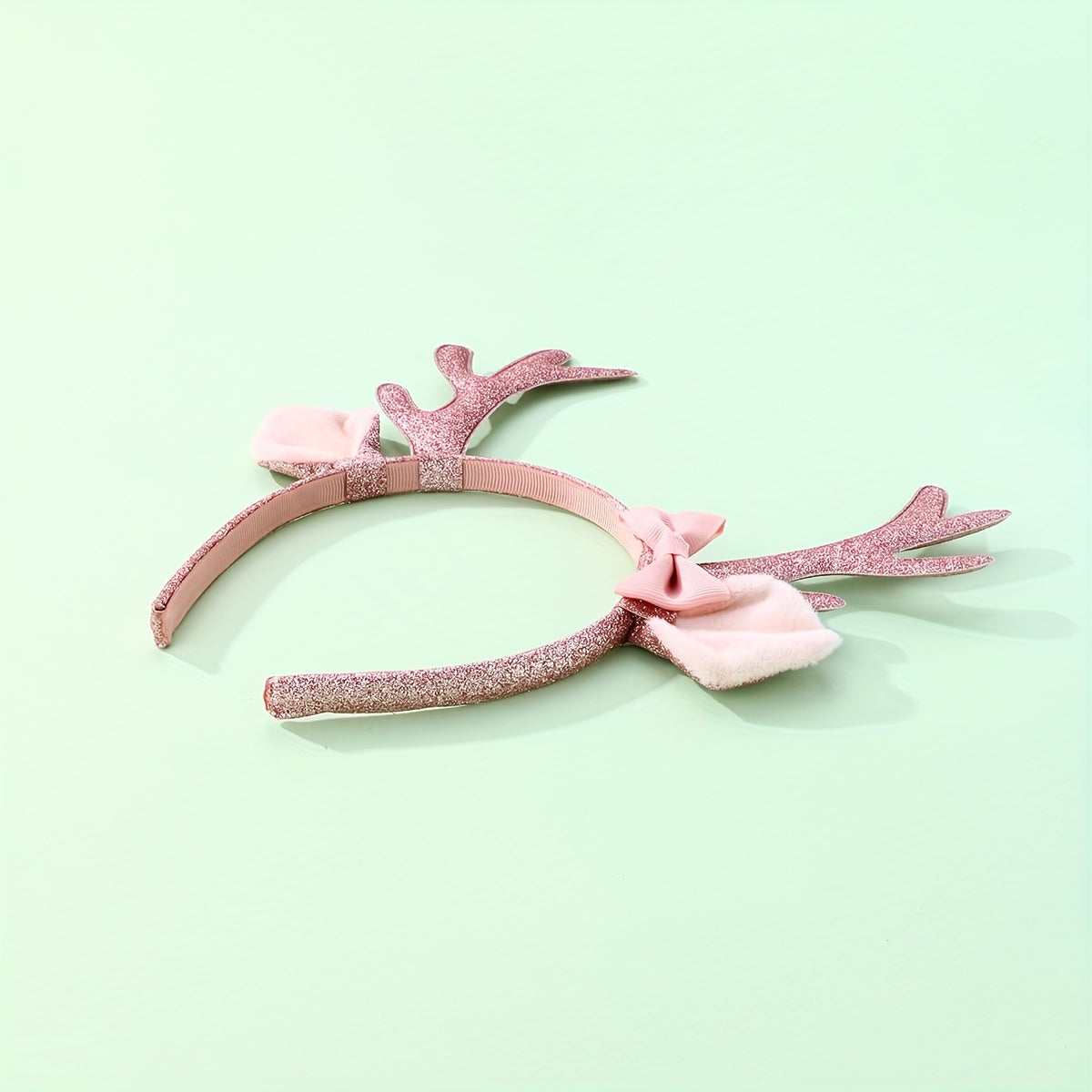 Deer Horn Bow Headwear Girl Headband Christmas Halloween Gift