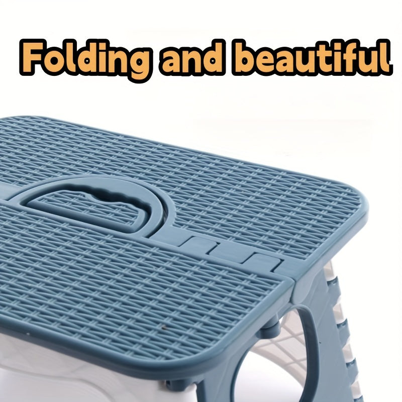 Portable Folding Stool Lightweight Compact Plastic Chair for Camping Fishing