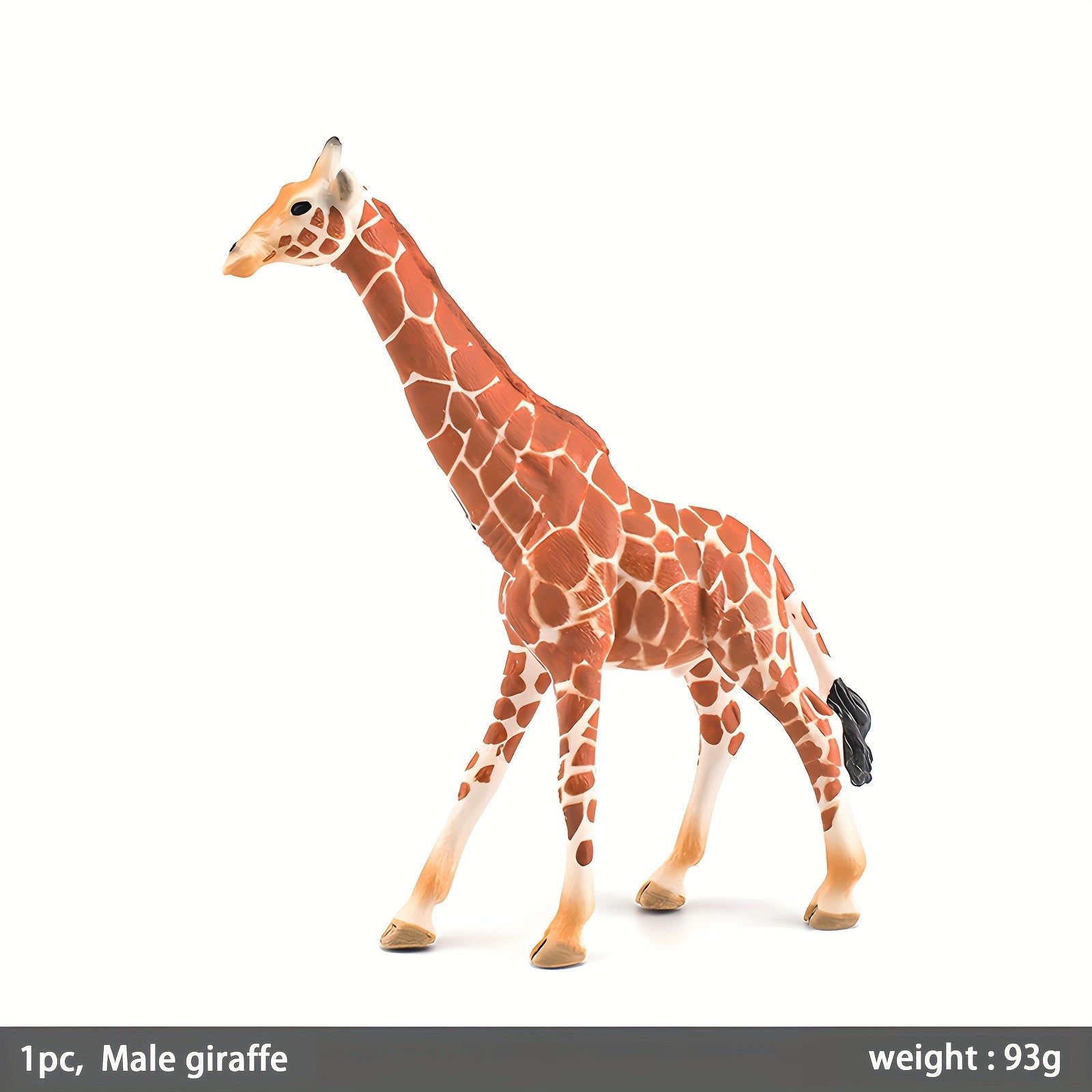 Lifelike Giraffe Figurine PVC Wild Animal Toy Educational Play & Home Decor